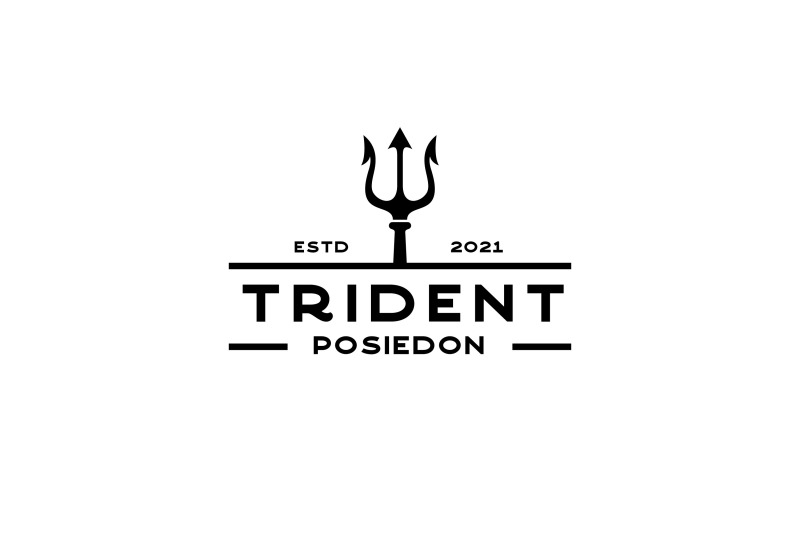 vintage-trident-symbol-poseidon-neptune-god-triton-king-logo-design