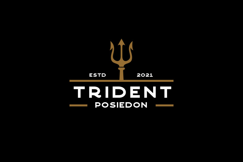 vintage-trident-symbol-poseidon-neptune-god-triton-king-logo-design