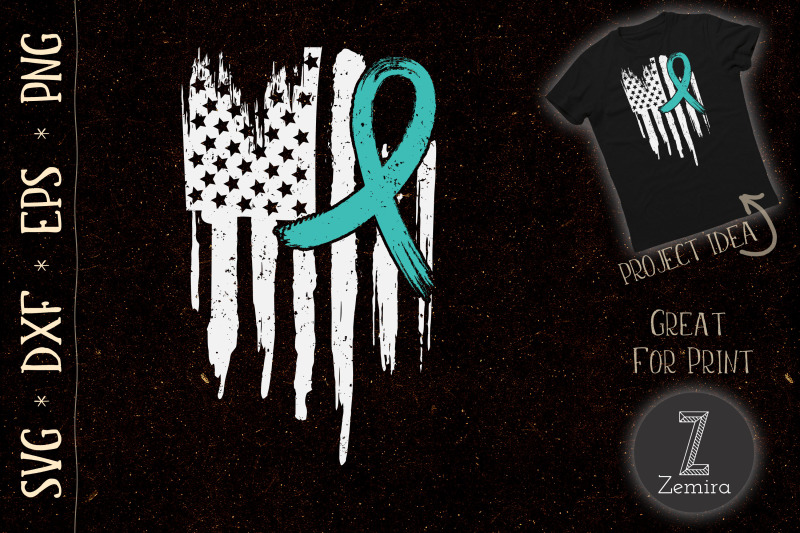 ptsd-teal-ribbon-distressed-us-flag