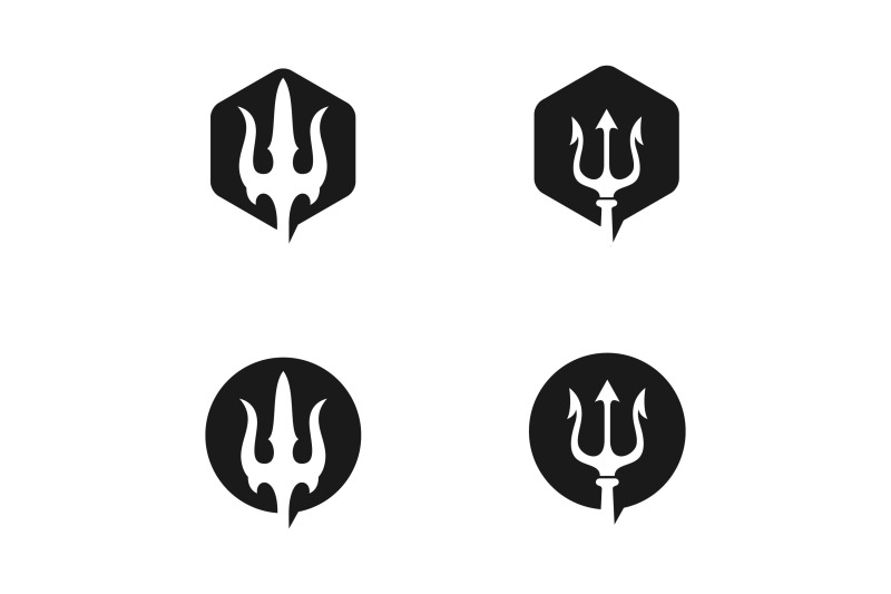 trident-neptune-god-poseidon-triton-king-spear-logo-design