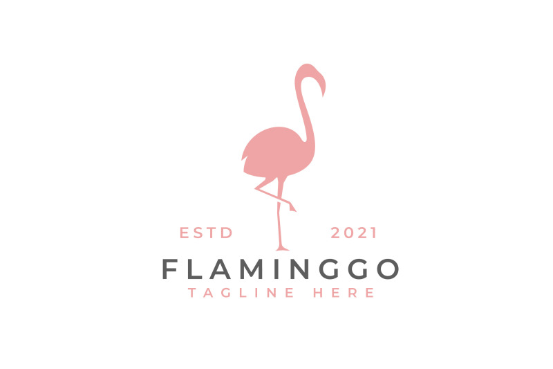 flamingo-silhouette-logo-design-vector-illustration