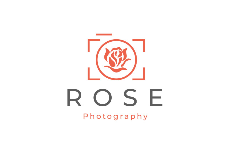 camera-with-rose-flower-for-photography-logo-design