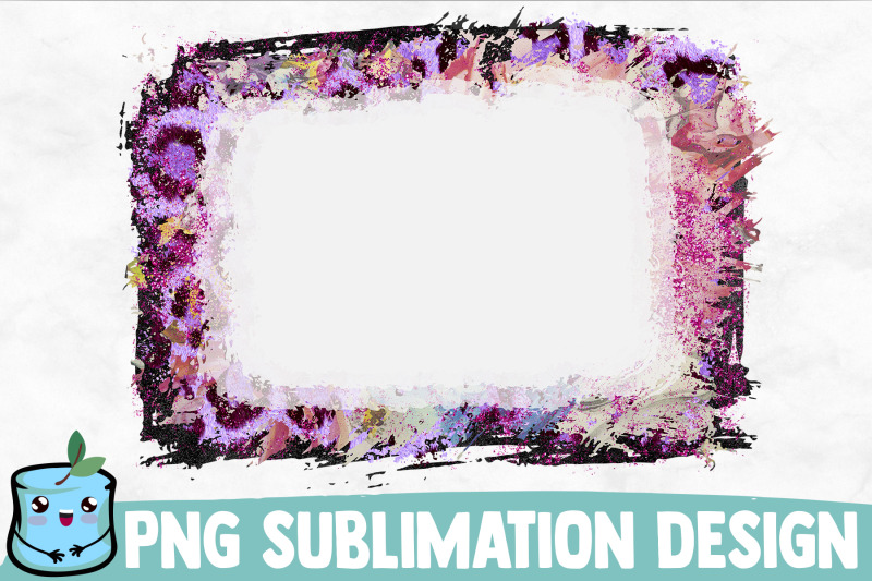 bleached-violet-leopard-flowers-sublimation-frame