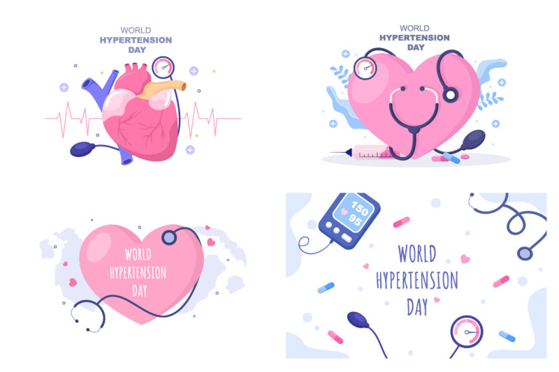 14-world-stroke-and-hypertension-day-vector-illustration