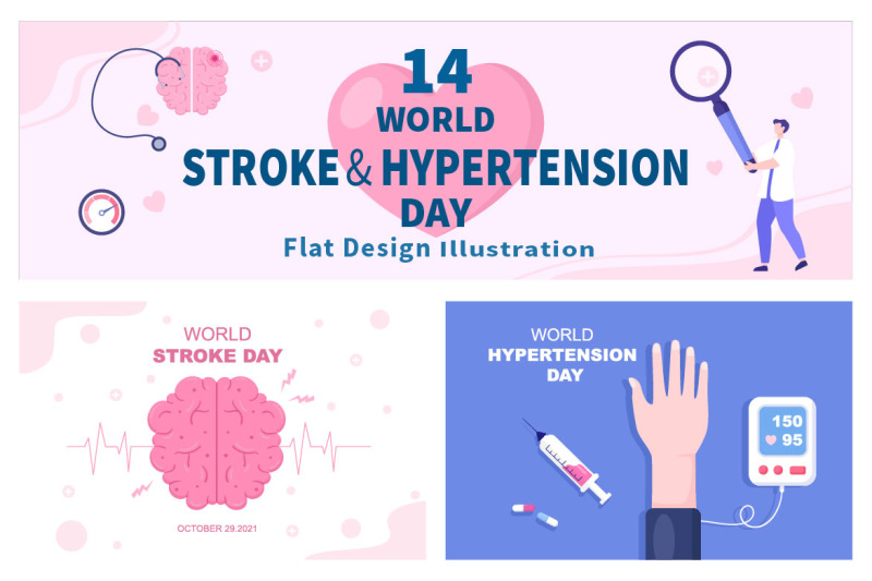 14-world-stroke-and-hypertension-day-vector-illustration