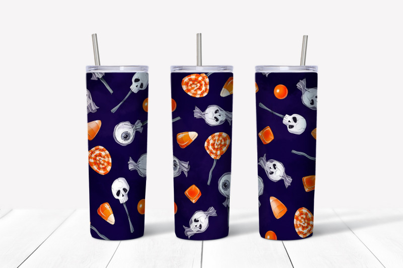 halloween-sublimation-design-skinny-tumbler-wrap-design