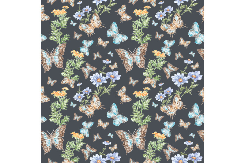 blue-butterflies-watercolor-seamless-pattern-insects-meadow-flowers