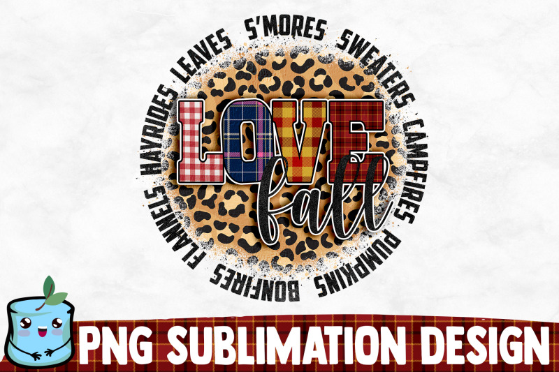 love-fall-sublimation-design