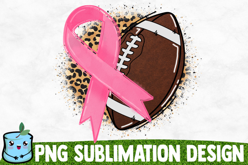 cancer-ribbon-football-sublimation-design