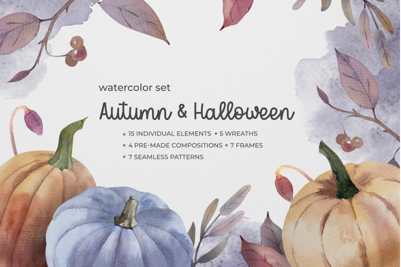 halloween-and-autumn-watercolor-set