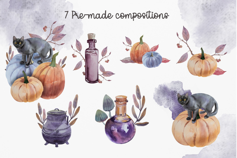 halloween-and-autumn-watercolor-set