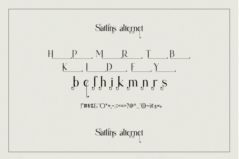 sattins-ligature-serif-typeface