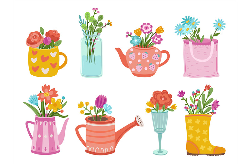 wild-garden-bouquets-wildflowers-herbs-bunch-in-vases-floral-branch