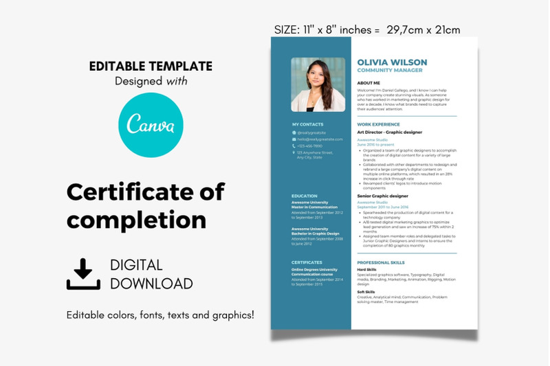 printable-canva-template-resume-editable-premade-design-a4