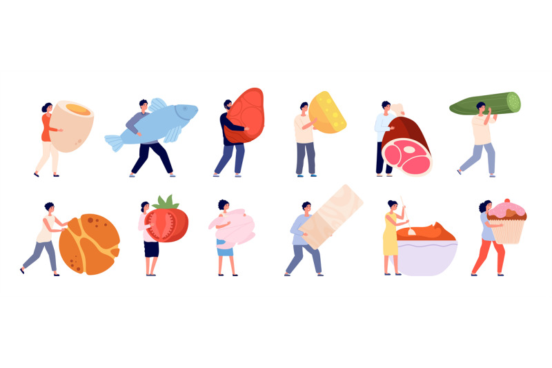 tiny-people-with-food-flat-foods-friends-cooking-garden-vegetables