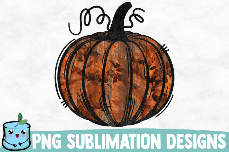 leaves-pumpkin-sublimation-design