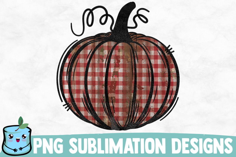 plaid-pumpkin-sublimation-design