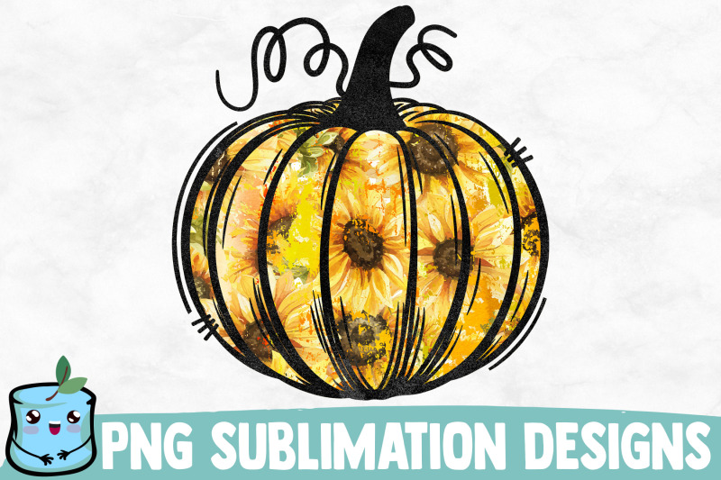 sunflower-pumpkin-sublimation-design