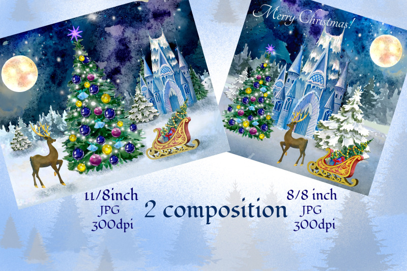 christmas-clipart-ice-palace-watercolor-christmas-blue-winter-snow-h