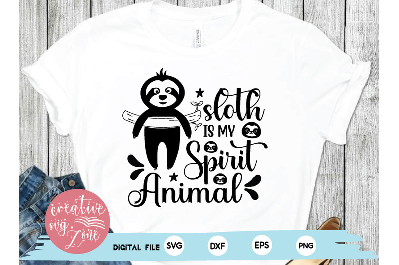 sloth-is-my-spirit-animal-svg