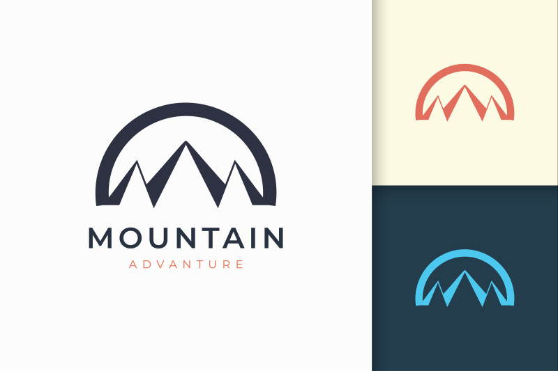 hiking-or-mountain-logo-template