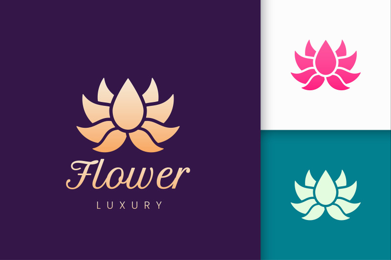 luxury-lotus-flower-logo-template