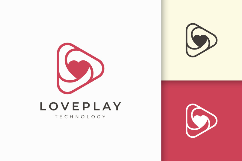 romance-on-love-logo-template