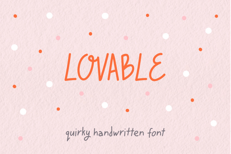 lovable-quirky-handwritten-font