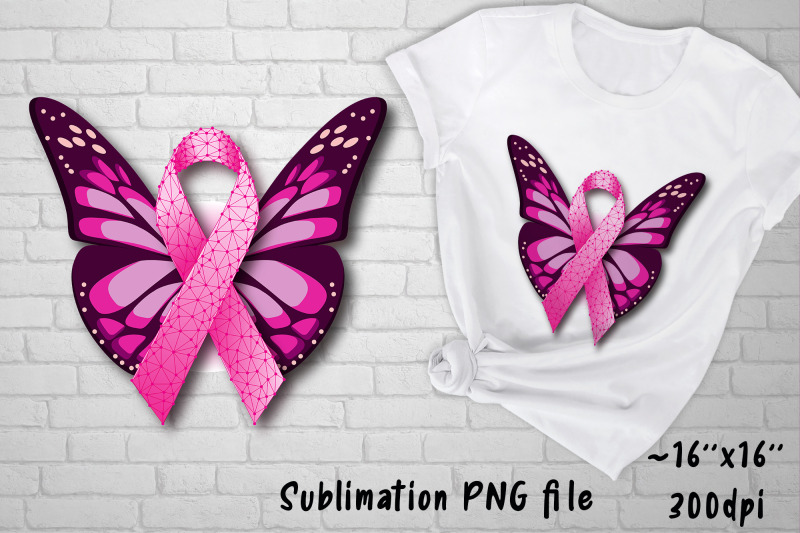pink-ribbon-and-butterfly-breast-cancer-sublimation-design