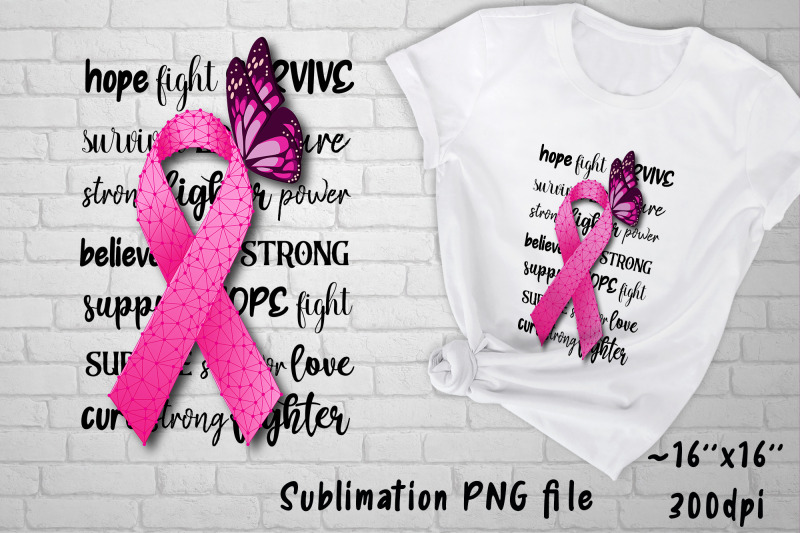 breast-cancer-awareness-sublimation-design-pink-ribbon-png