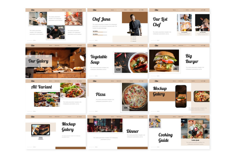 cibo-google-slide-template