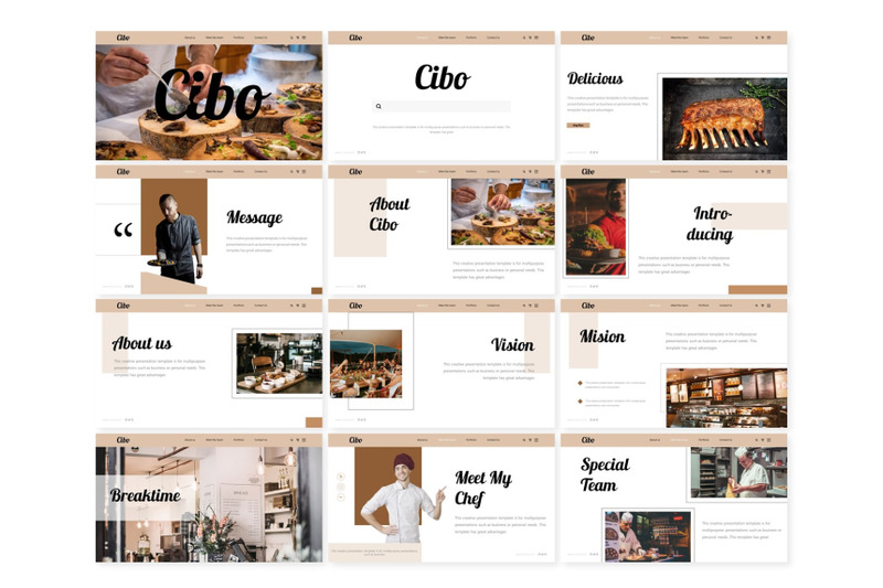 cibo-google-slide-template