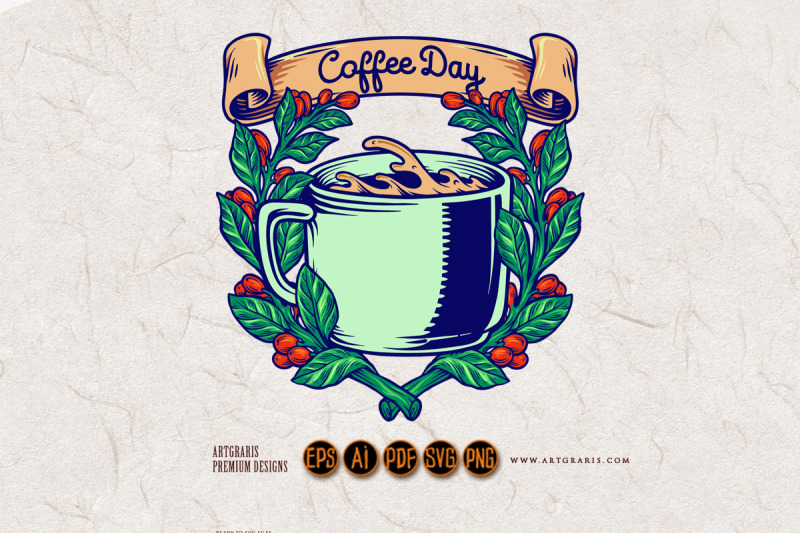 coffee-day-plant-leaves-classic-badge