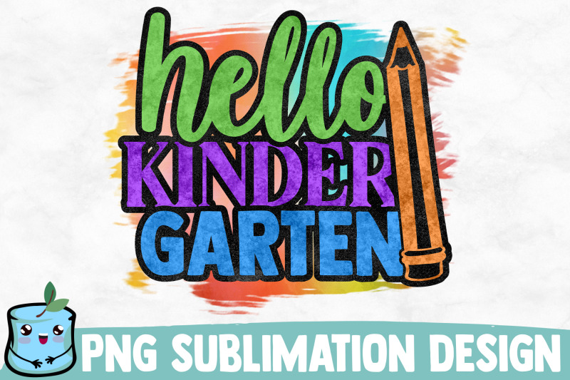 hello-kindergarten-sublimation-design