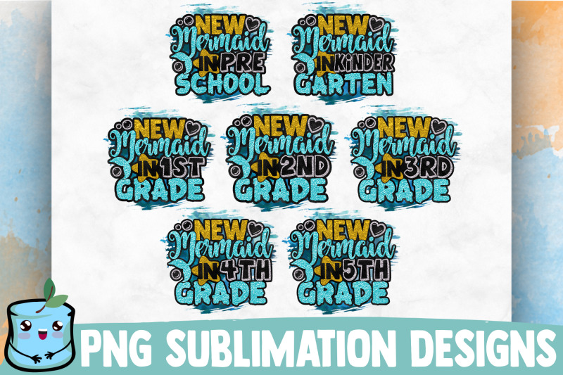 new-mermaid-in-school-sublimation-bundle