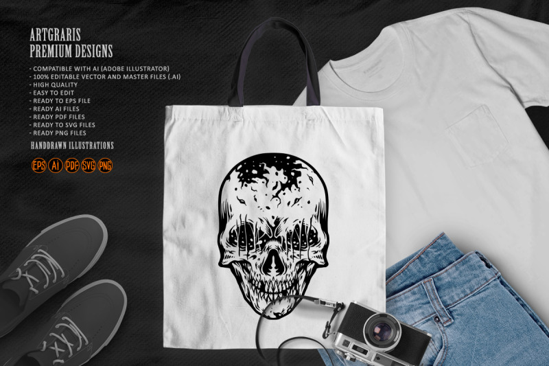 monster-zombie-skull-spooky-silhouette