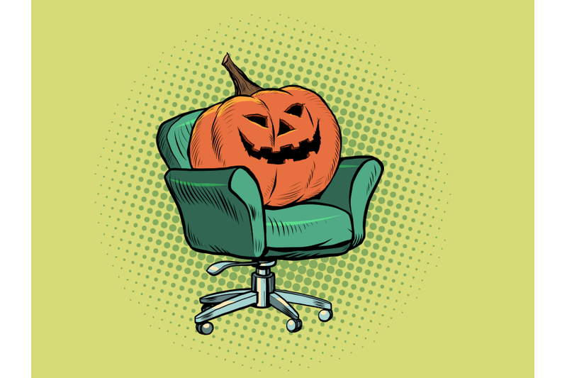 halloween-pumpkin-is-sitting-in-a-chair-interviews-home-comfort