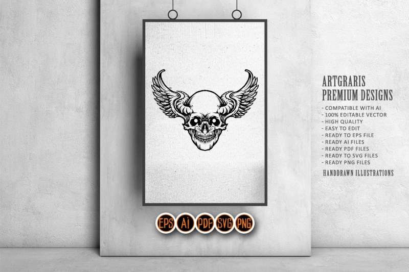 wing-skull-sport-logo-silhouette-svg