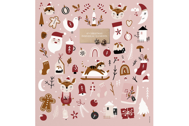 festive-christmas-pattern-and-clipart