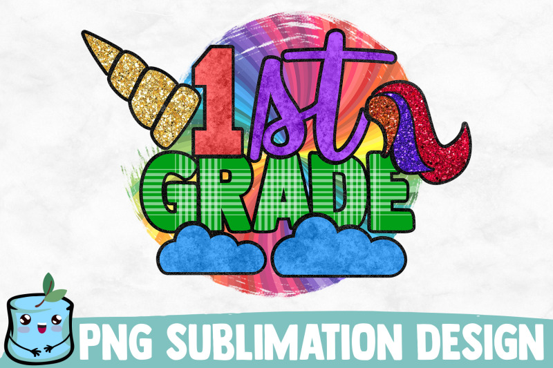 1st-grade-unicorn-sublimation-design