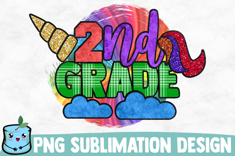 2nd-grade-unicorn-sublimation-design