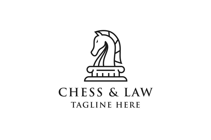 knight-horse-chess-and-law-logo-design