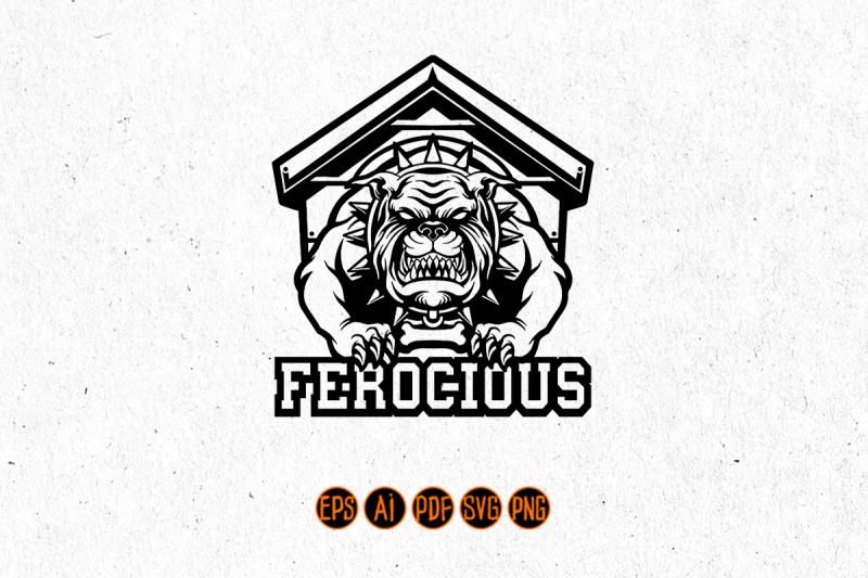 ferocious-bulldog-mascot-silhouette