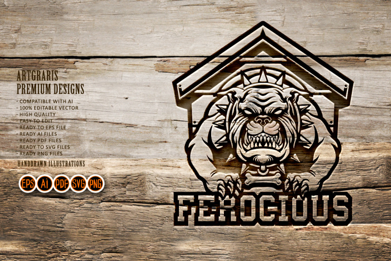 ferocious-bulldog-mascot-silhouette