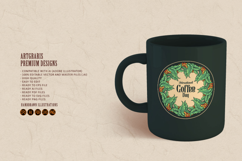 international-coffee-day-botany-vintage-logo