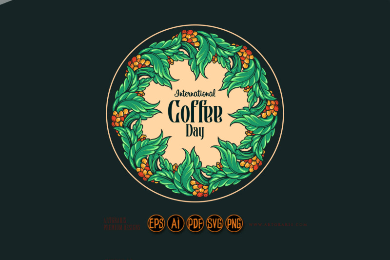 international-coffee-day-botany-vintage-logo