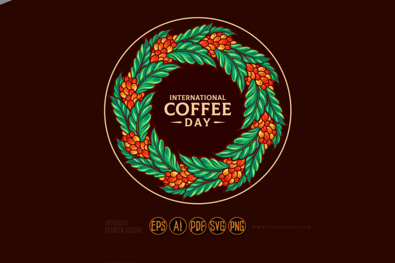 mandala-international-coffee-day-decorations