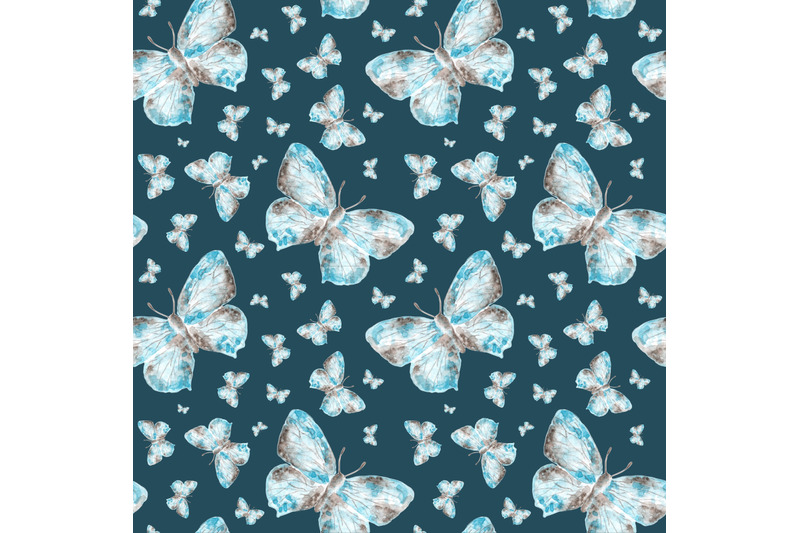 blue-butterflies-watercolor-seamless-pattern-insects