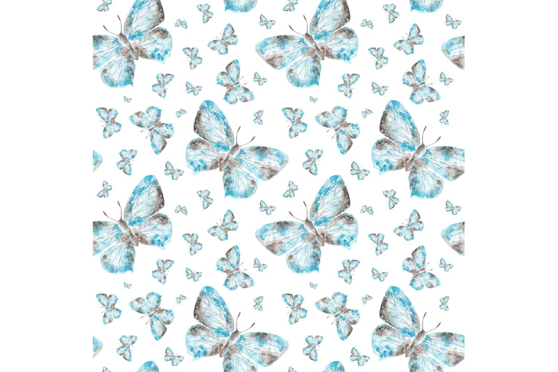 butterflies-watercolor-seamless-pattern-gray-and-blue-butterflies