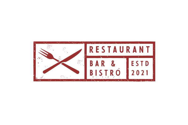 vintage-rustic-stamp-for-restaurant-logo-design